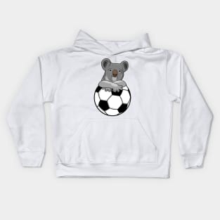 Koala at Soccer Sports Kids Hoodie